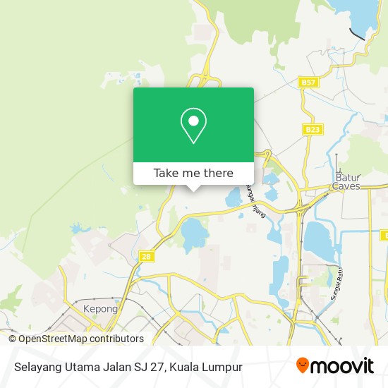 Selayang Utama Jalan SJ 27 map