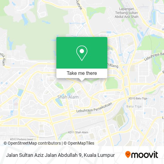 Peta Jalan Sultan Aziz Jalan Abdullah 9