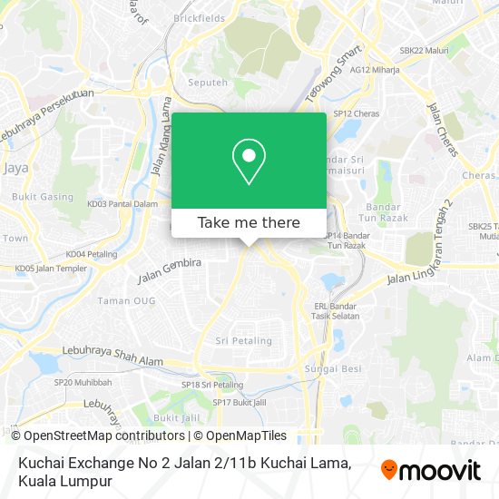 Kuchai Exchange No 2 Jalan 2 / 11b Kuchai Lama map