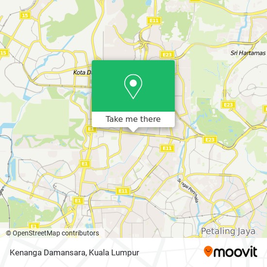 Peta Kenanga Damansara