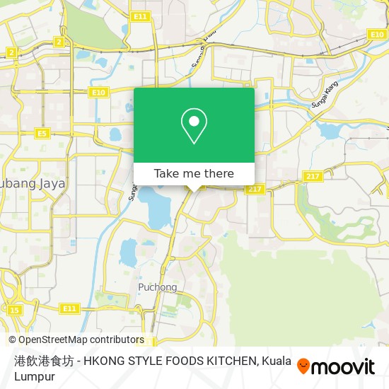 港飲港食坊 - HKONG STYLE FOODS KITCHEN map