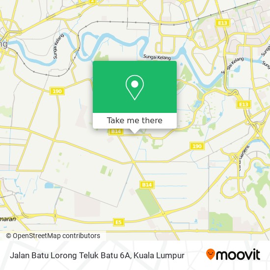 Peta Jalan Batu Lorong Teluk Batu 6A