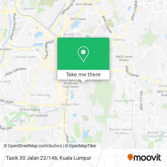 Peta Tasik 30 Jalan 22/146