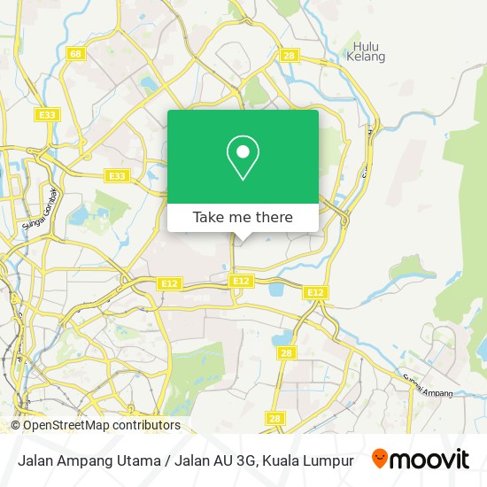 Jalan Ampang Utama / Jalan AU 3G map