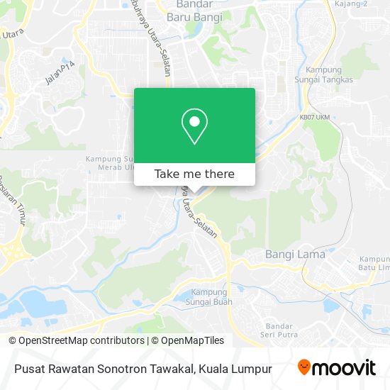 Peta Pusat Rawatan Sonotron Tawakal