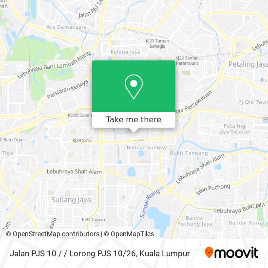 Peta Jalan PJS 10 / / Lorong PJS 10 / 26