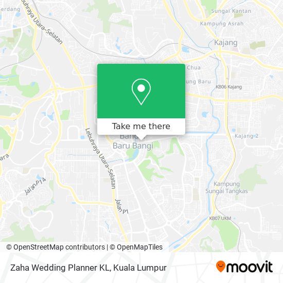 Zaha Wedding Planner KL map