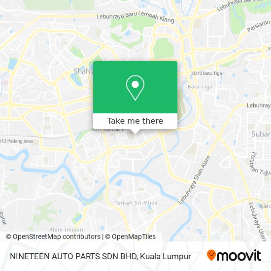 NINETEEN AUTO PARTS SDN BHD map