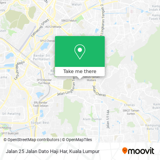 Jalan 25 Jalan Dato Haji Har map