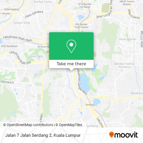 Jalan 7 Jalan Serdang 2 map