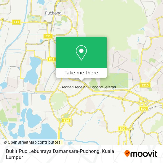 Bukit Puc Lebuhraya Damansara-Puchong map