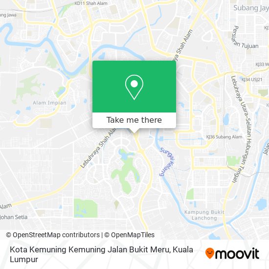 Kota Kemuning Kemuning Jalan Bukit Meru map