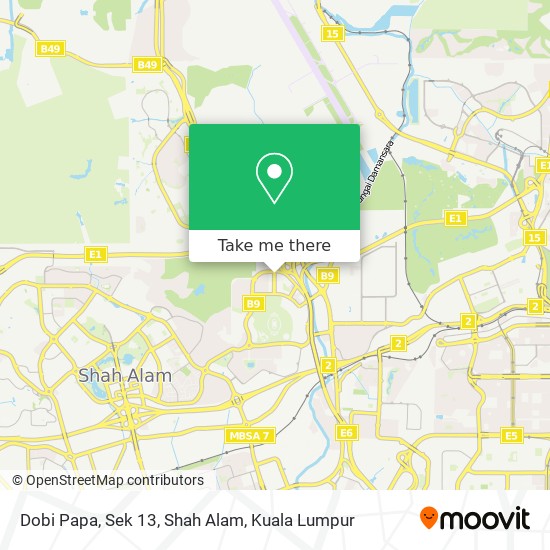 Dobi Papa, Sek 13, Shah Alam map