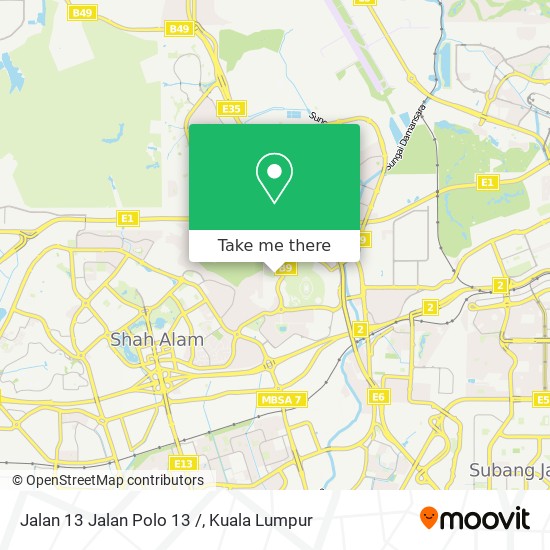 Peta Jalan 13 Jalan Polo 13 /