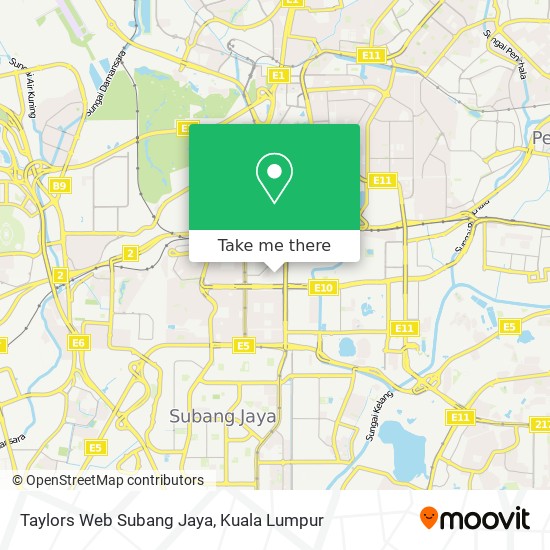 Taylors Web Subang Jaya map