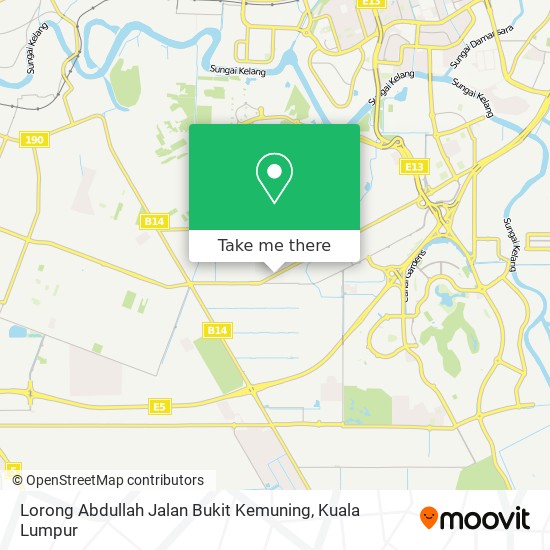 Peta Lorong Abdullah Jalan Bukit Kemuning