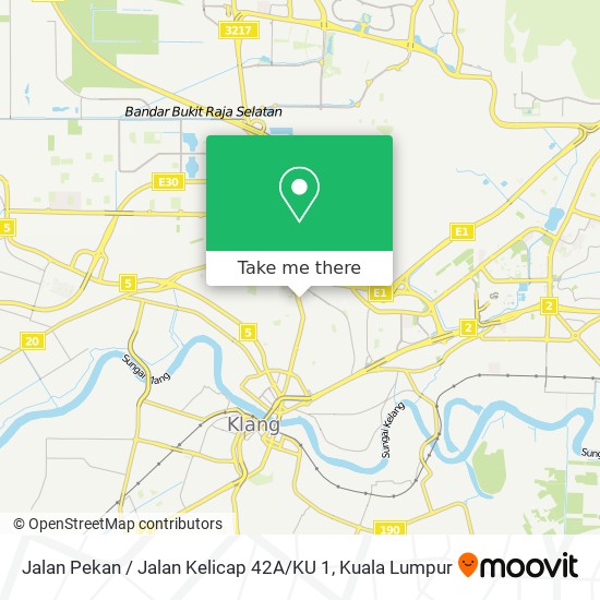 Peta Jalan Pekan / Jalan Kelicap 42A / KU 1