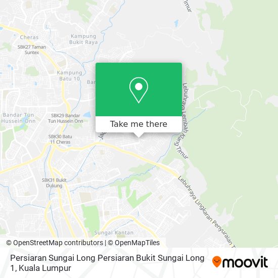 Peta Persiaran Sungai Long Persiaran Bukit Sungai Long 1