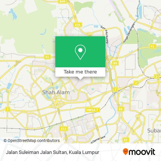Peta Jalan Suleiman Jalan Sultan