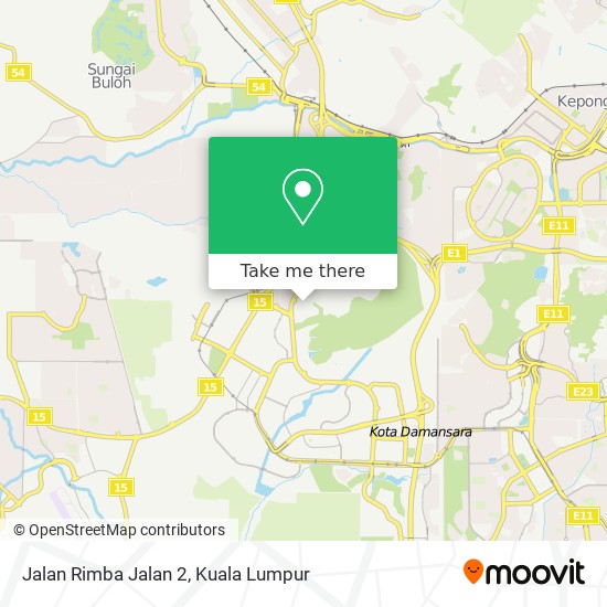 Jalan Rimba Jalan 2 map