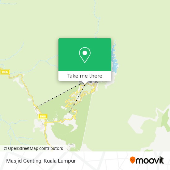 Masjid Genting map