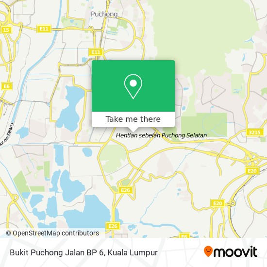 Peta Bukit Puchong Jalan BP 6