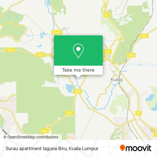 Surau apartment laguna Biru map