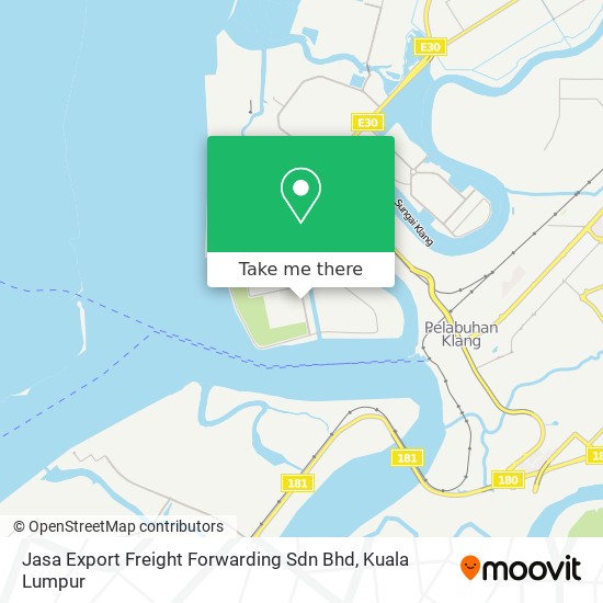 Peta Jasa Export Freight Forwarding Sdn Bhd