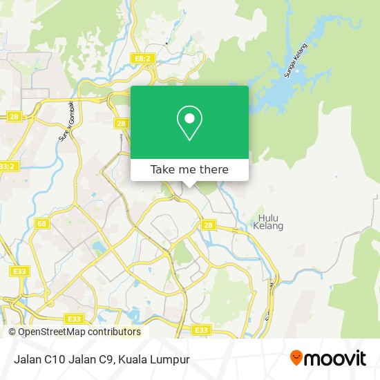 Jalan C10 Jalan C9 map