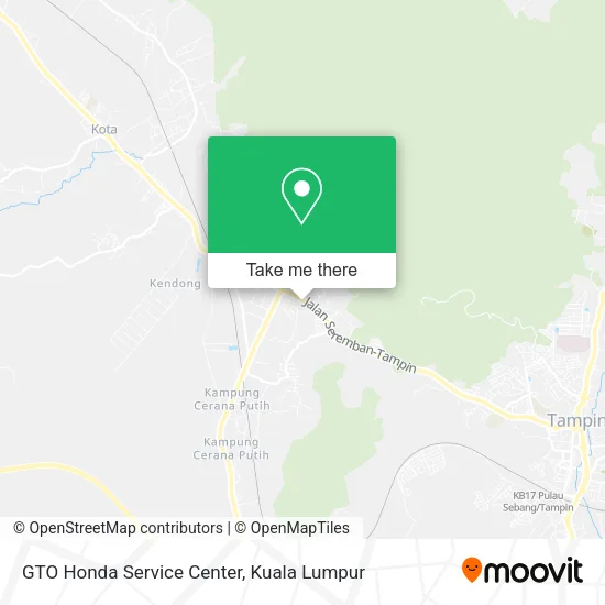GTO Honda Service Center map