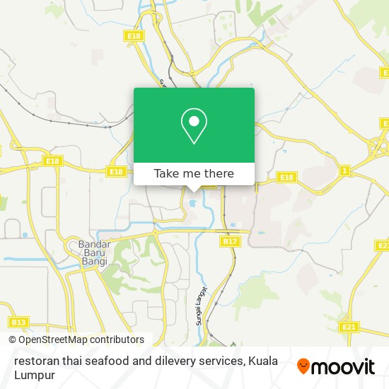 restoran thai seafood and dilevery services map