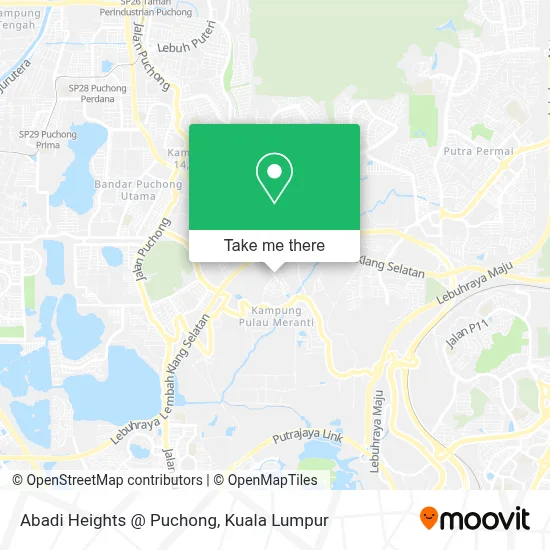 Abadi Heights @ Puchong map