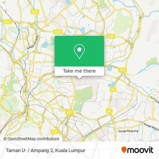 Taman U- / Ampang 2 map