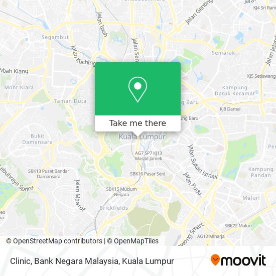 Clinic, Bank Negara Malaysia map