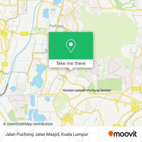 Jalan Puchong Jalan Masjid map