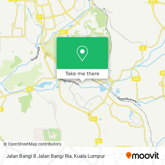 Peta Jalan Bangi 8 Jalan Bangi Ria