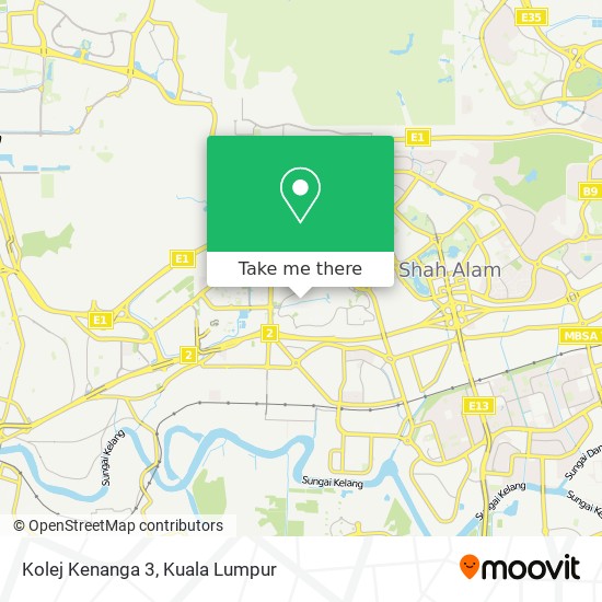 Kolej Kenanga 3 map