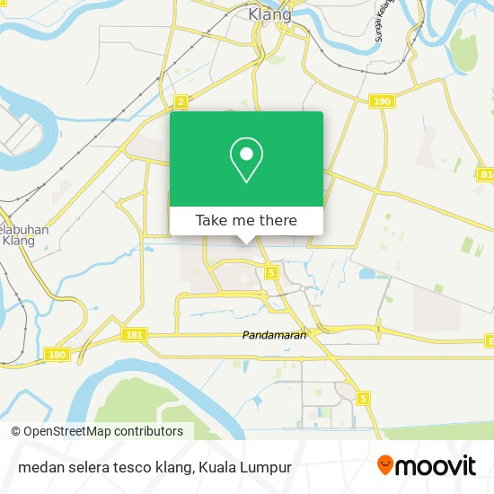 medan selera tesco klang map