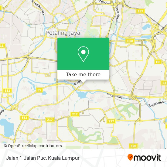 Jalan 1 Jalan Puc map