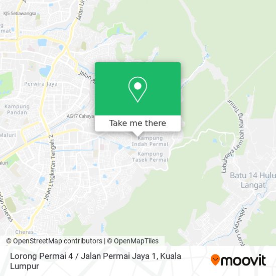 Peta Lorong Permai 4 / Jalan Permai Jaya 1