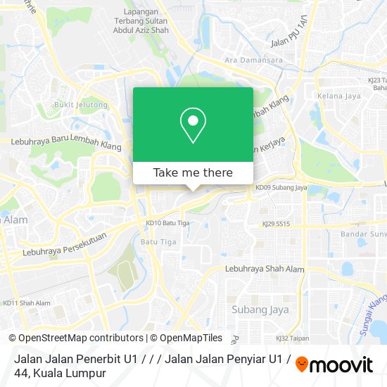 Jalan Jalan Penerbit U1 / / / Jalan Jalan Penyiar U1 / 44 map