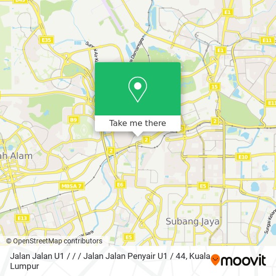 Jalan Jalan U1 / / / Jalan Jalan Penyair U1 / 44 map