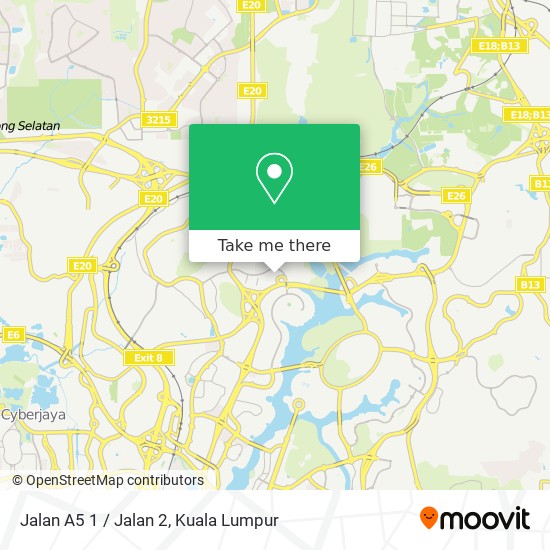 Jalan A5 1 / Jalan 2 map