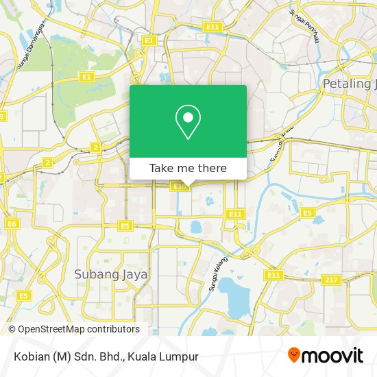 Kobian (M) Sdn. Bhd. map