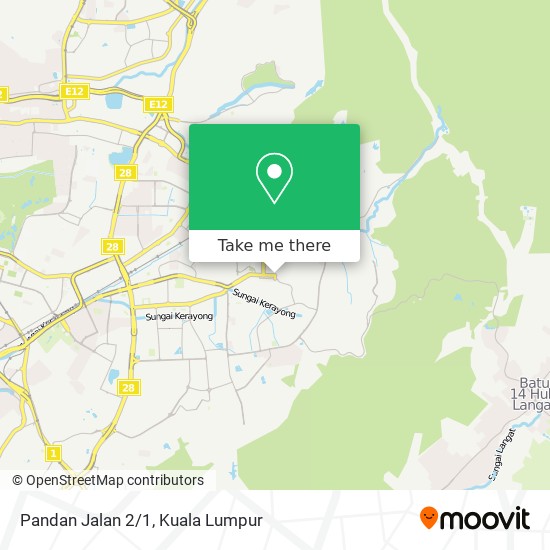 Pandan Jalan 2/1 map