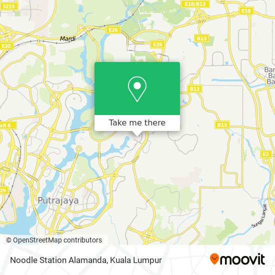 Noodle Station Alamanda map