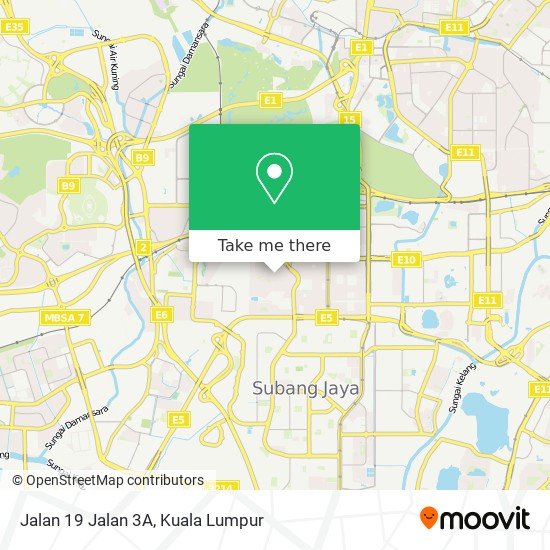 Jalan 19 Jalan 3A map