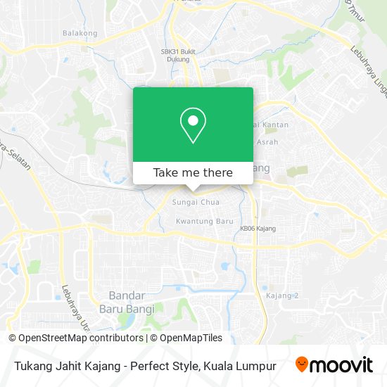Tukang Jahit Kajang - Perfect Style map