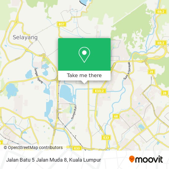 Jalan Batu 5 Jalan Muda 8 map