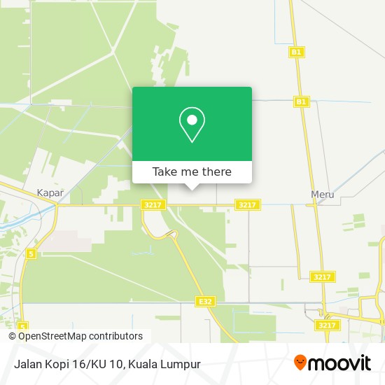 Jalan Kopi 16/KU 10 map